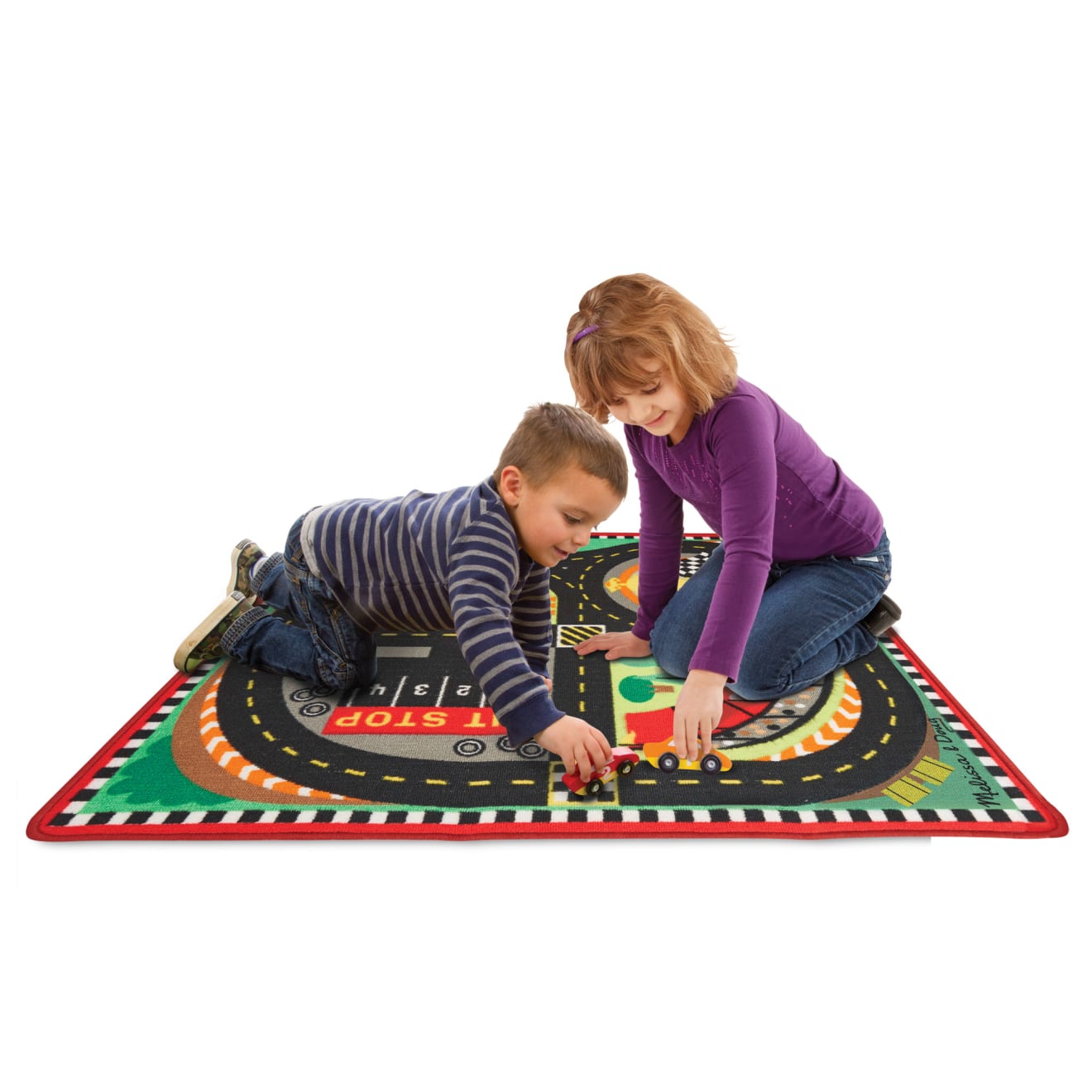 Round the Speedway Race Track Rug & Car Set - Image 8
