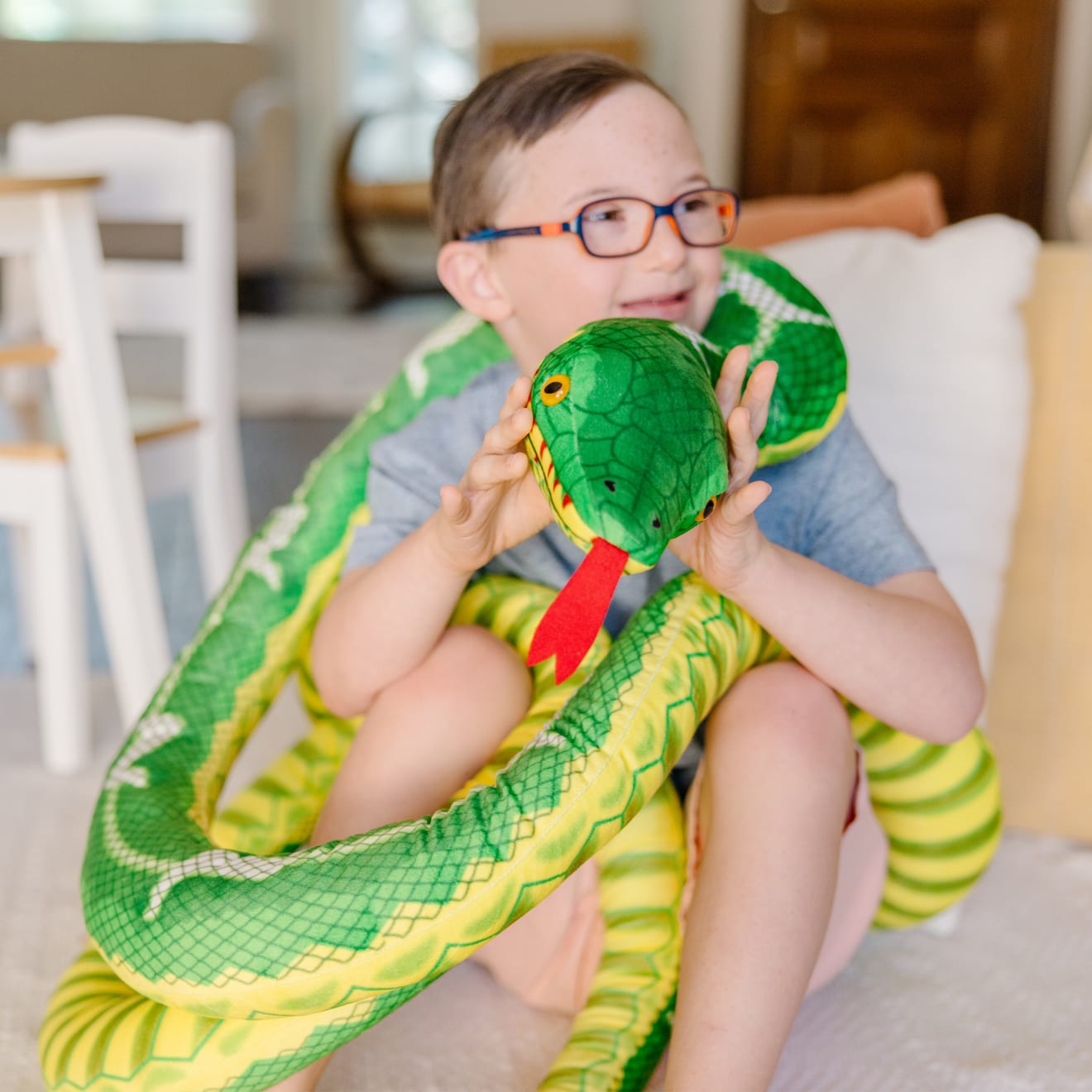 Snake Jumbo Stuffed Animal - Image 2