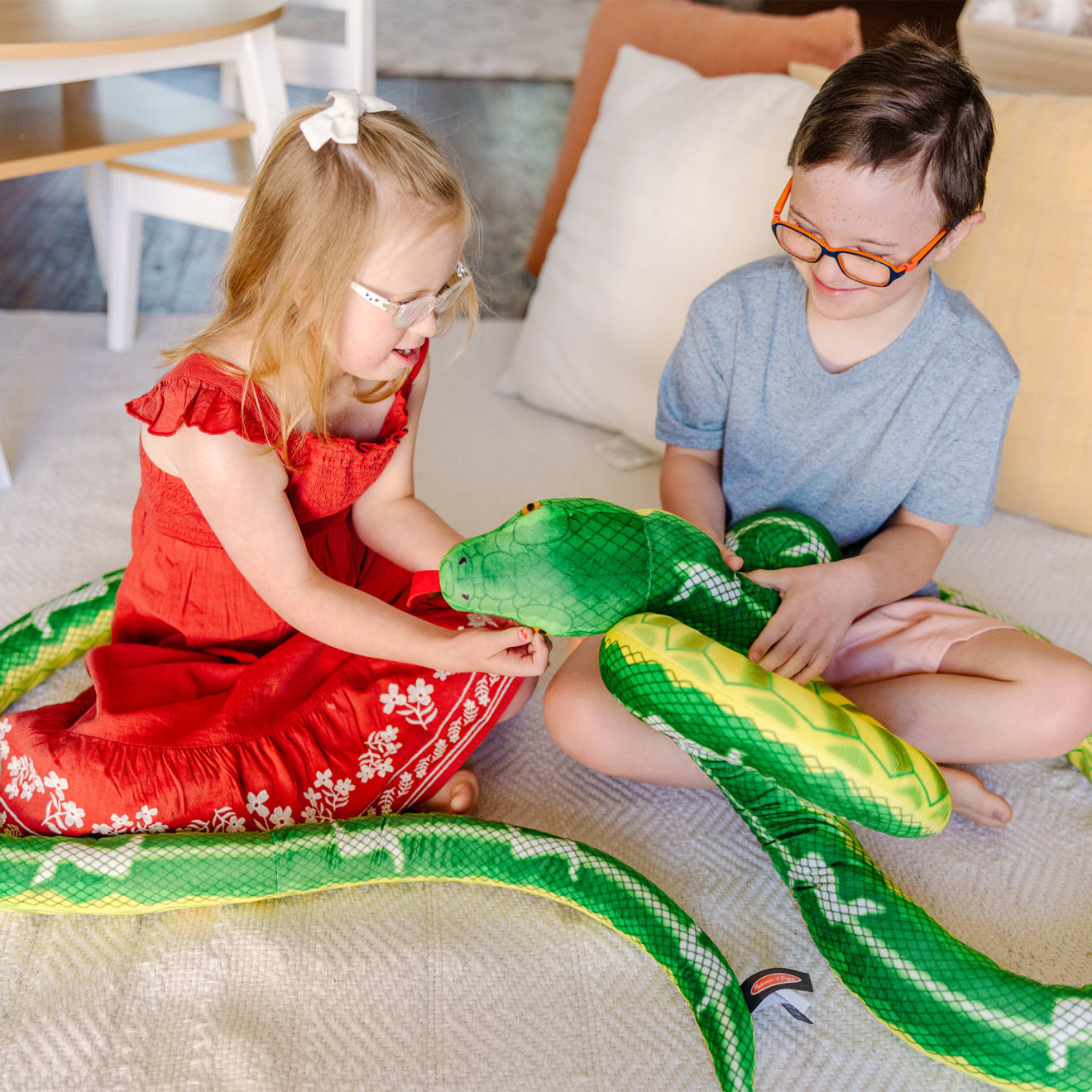 Snake Jumbo Stuffed Animal - Image 5