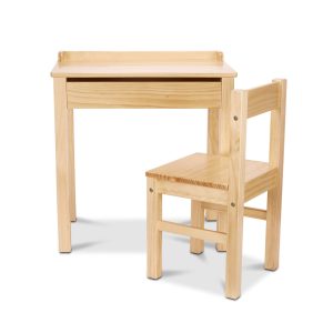 Child's Lift-Top Desk & Chair - Honey