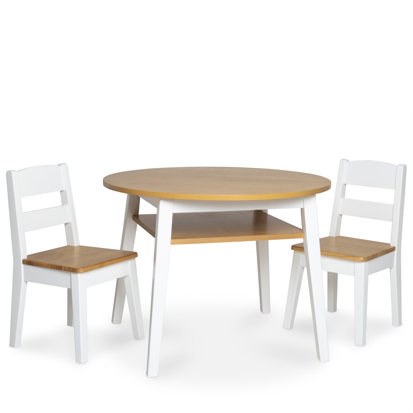 Wooden Round Table & Chairs Set - Image 4