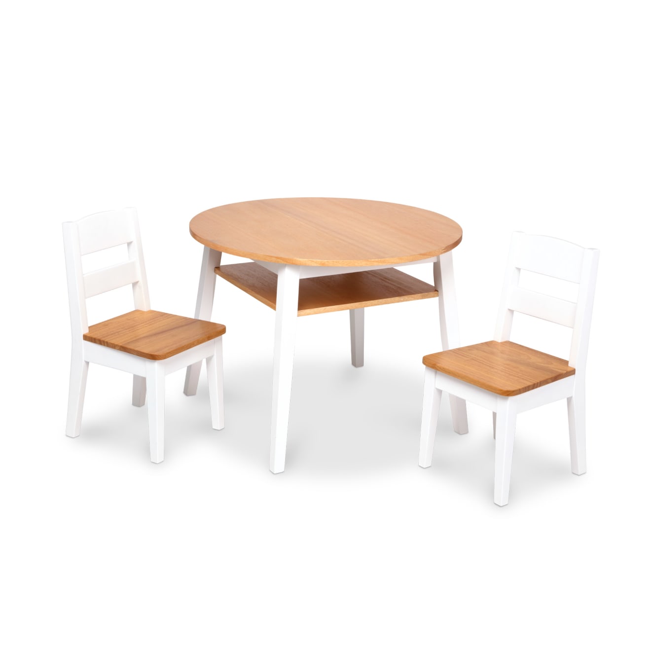 Wooden Round Table & Chairs Set - Image 3