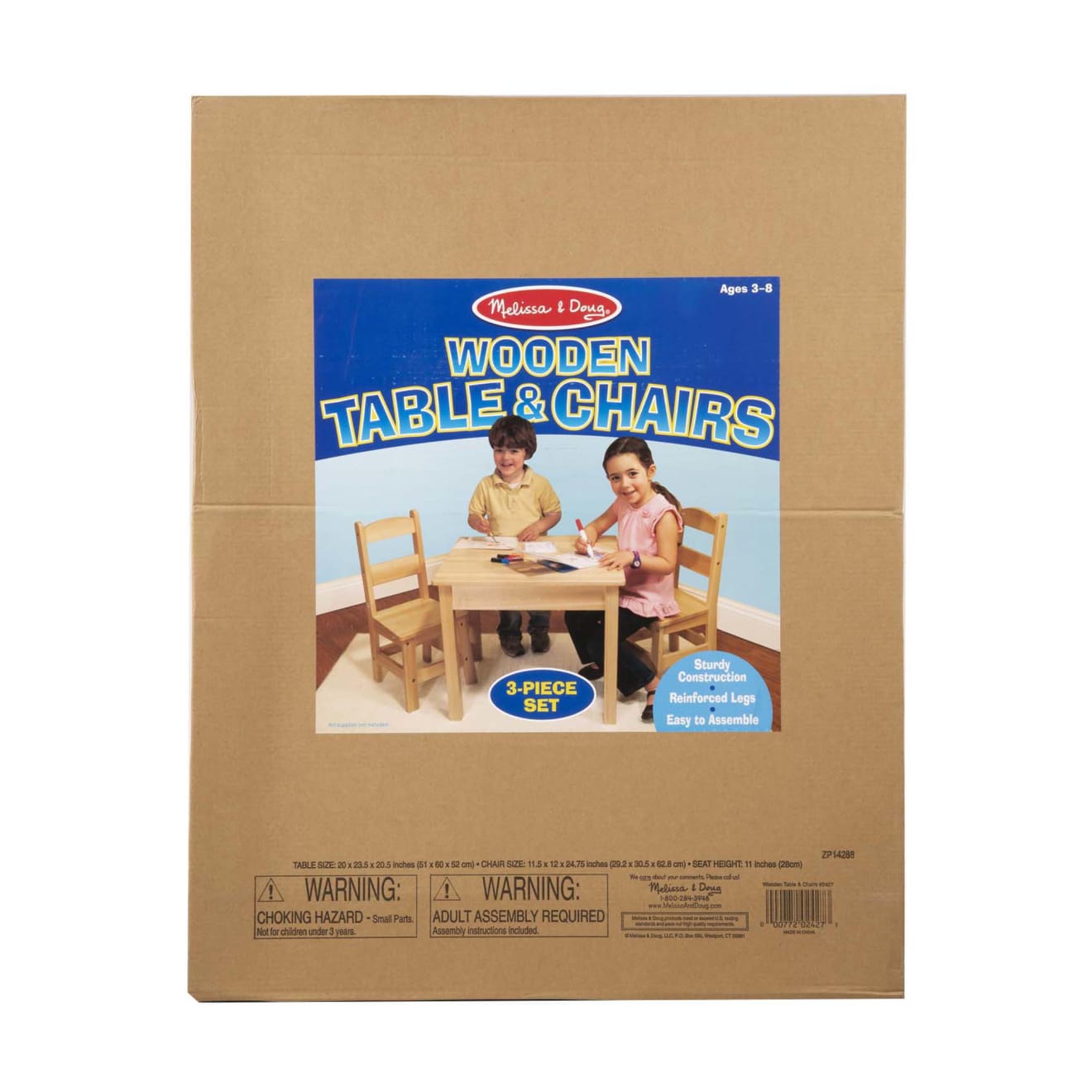 Wooden Table & Chairs - Natural - Image 3