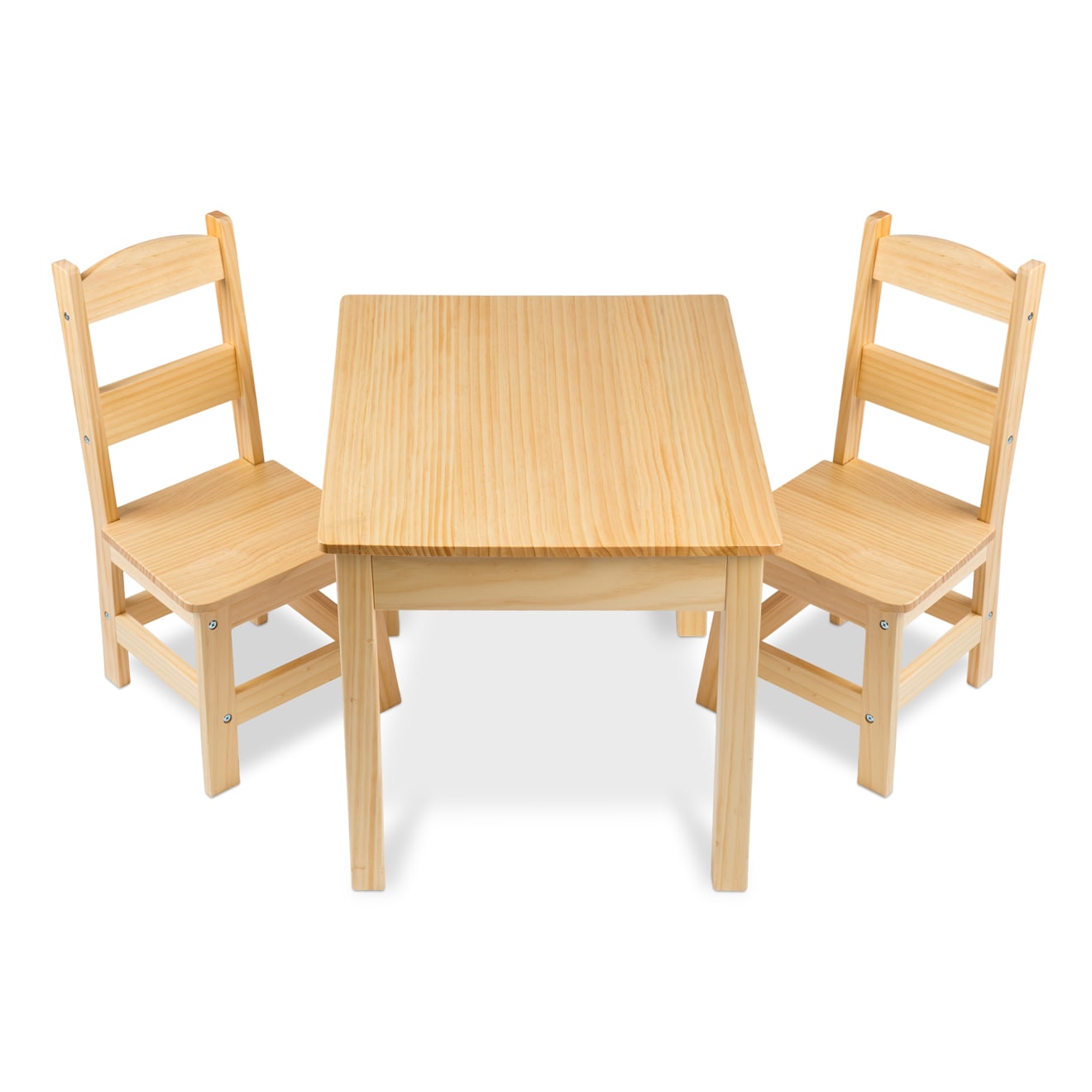 Wooden Table & Chairs - Natural - Image 4