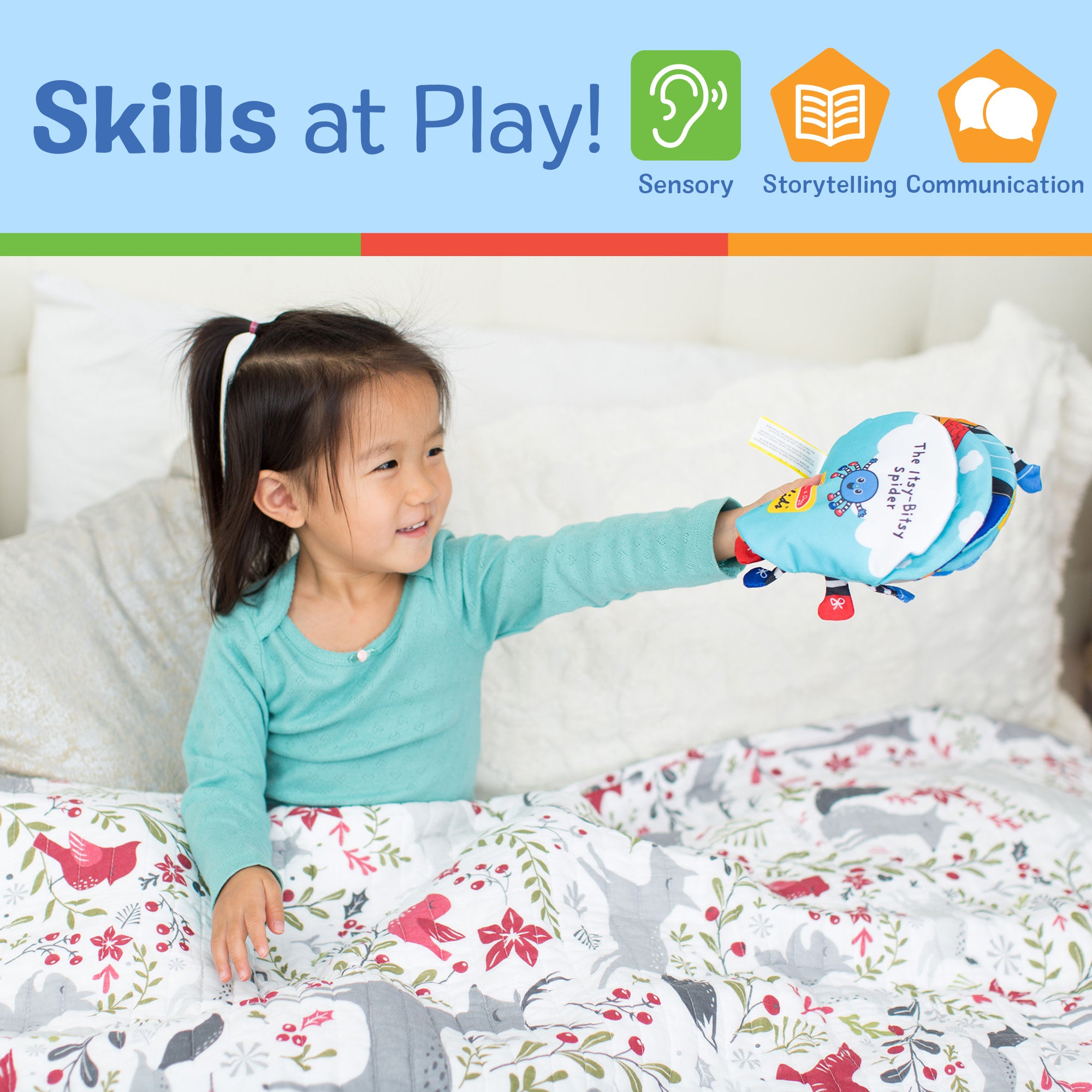 K's Kids Itsy-Bitsy Spider Soft Activity Book - Image 4