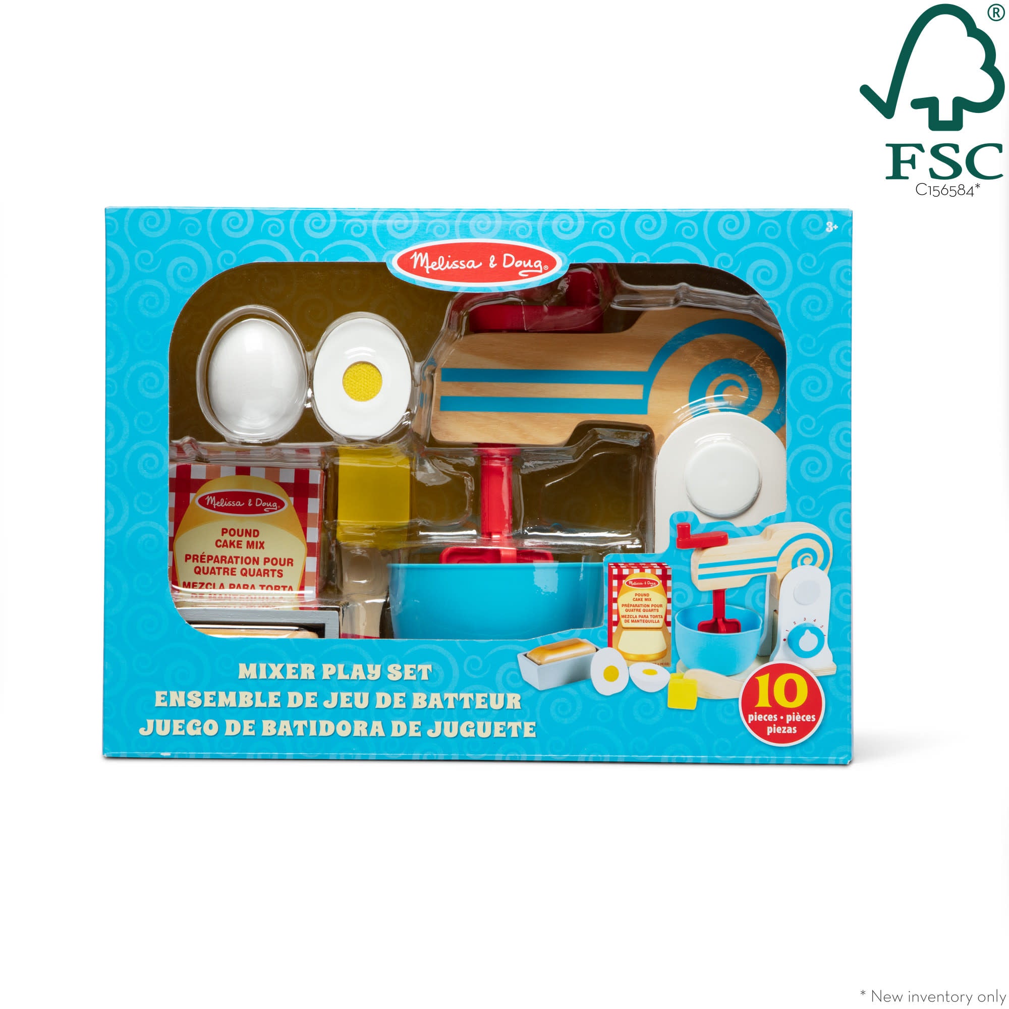 Wooden Make-a-Cake Mixer Set - Image 3