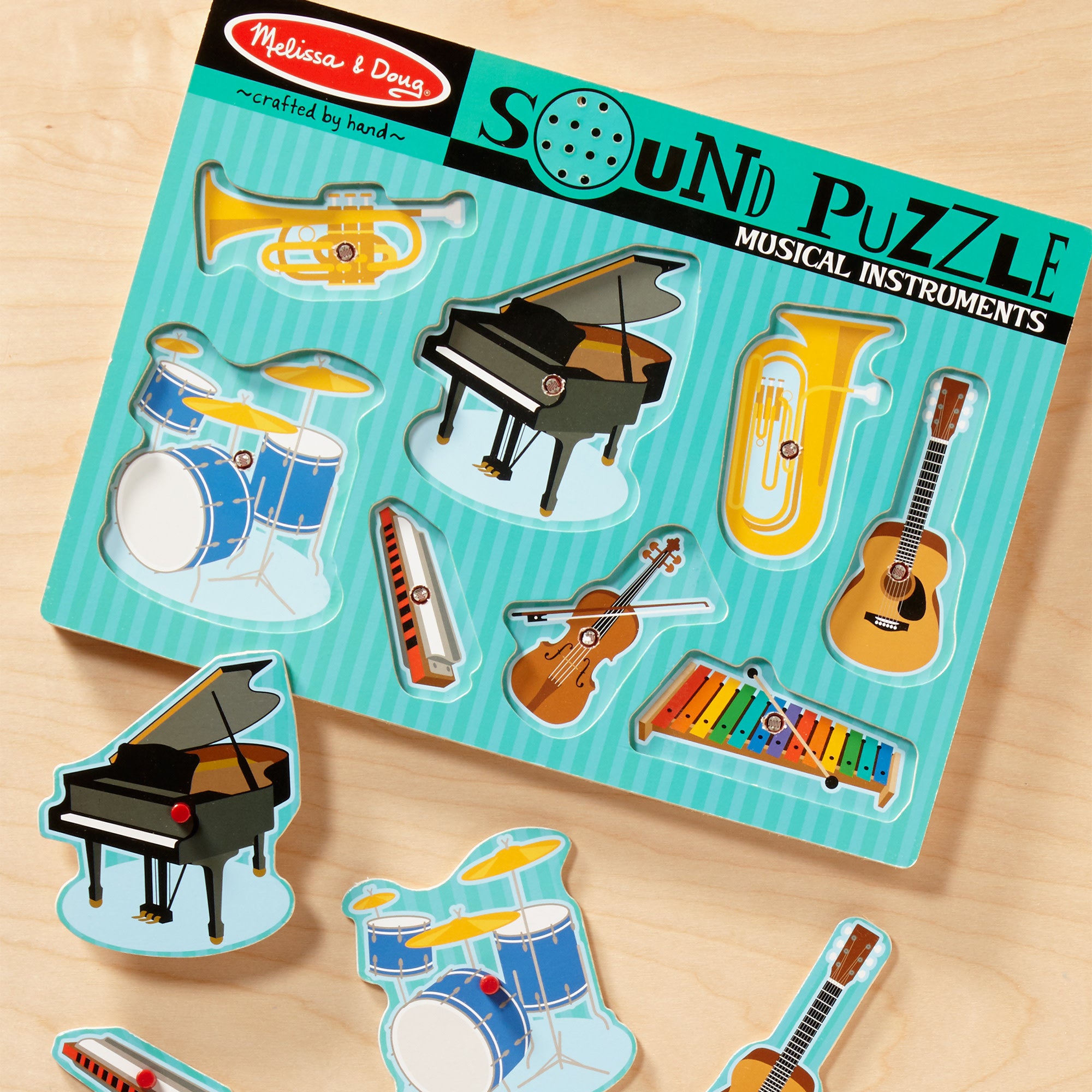 Musical Instruments Sound Puzzle - 8 Pieces - Image 9