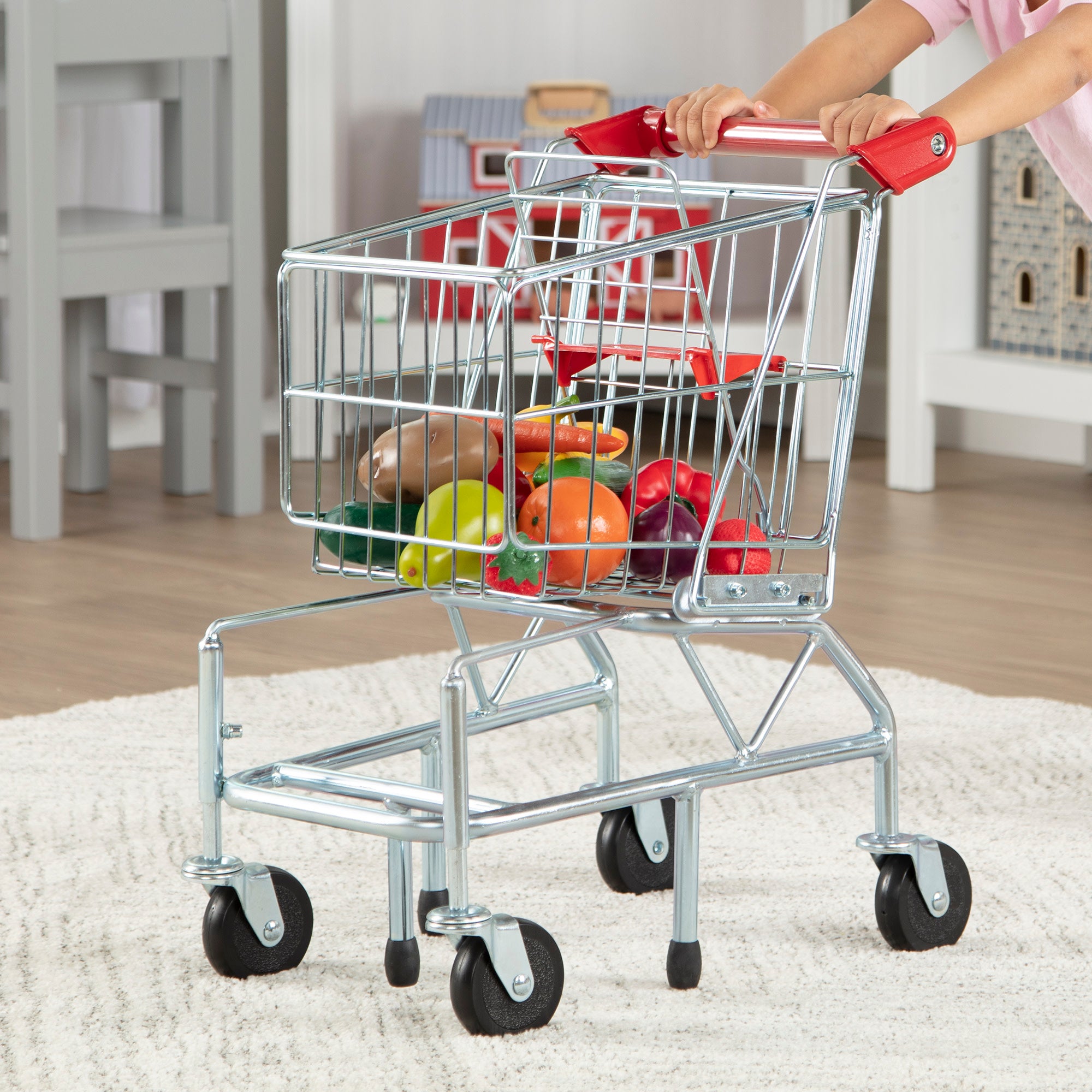 Metal Grocery Shopping Cart Toy - Image 9