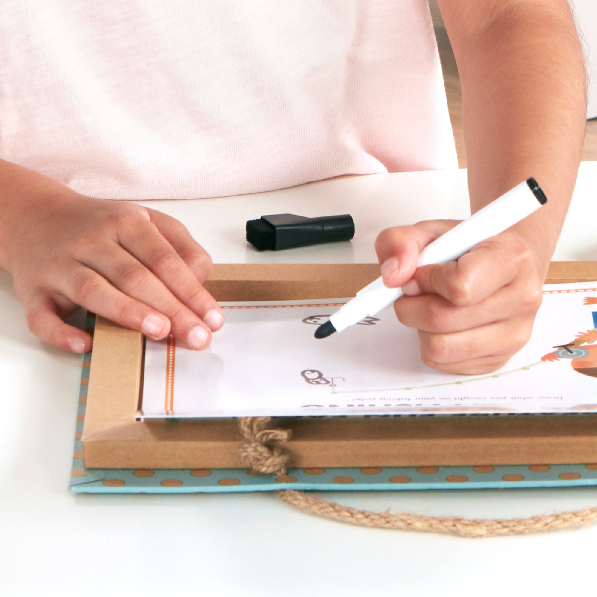 Natural Play: Play. Draw. Create Reusable Drawing & Magnet Kit – Ocean - Image 7