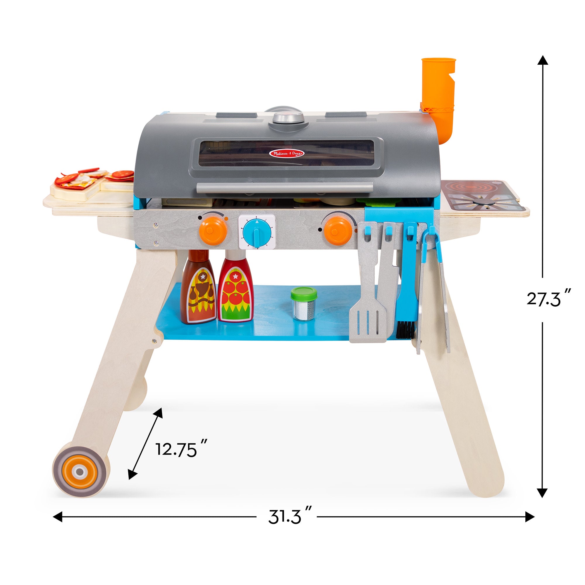 Deluxe Grill & Pizza Oven Play Set - Image 4
