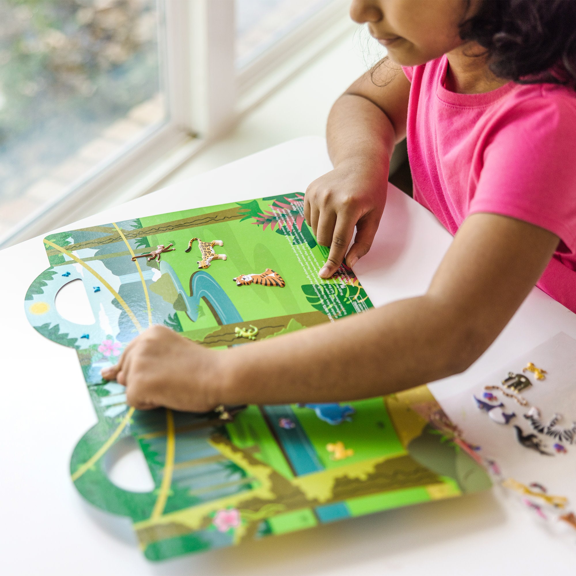 Puffy Sticker Play Set 3-Pack: On the Farm. Safari. Chipmunk House - Image 2