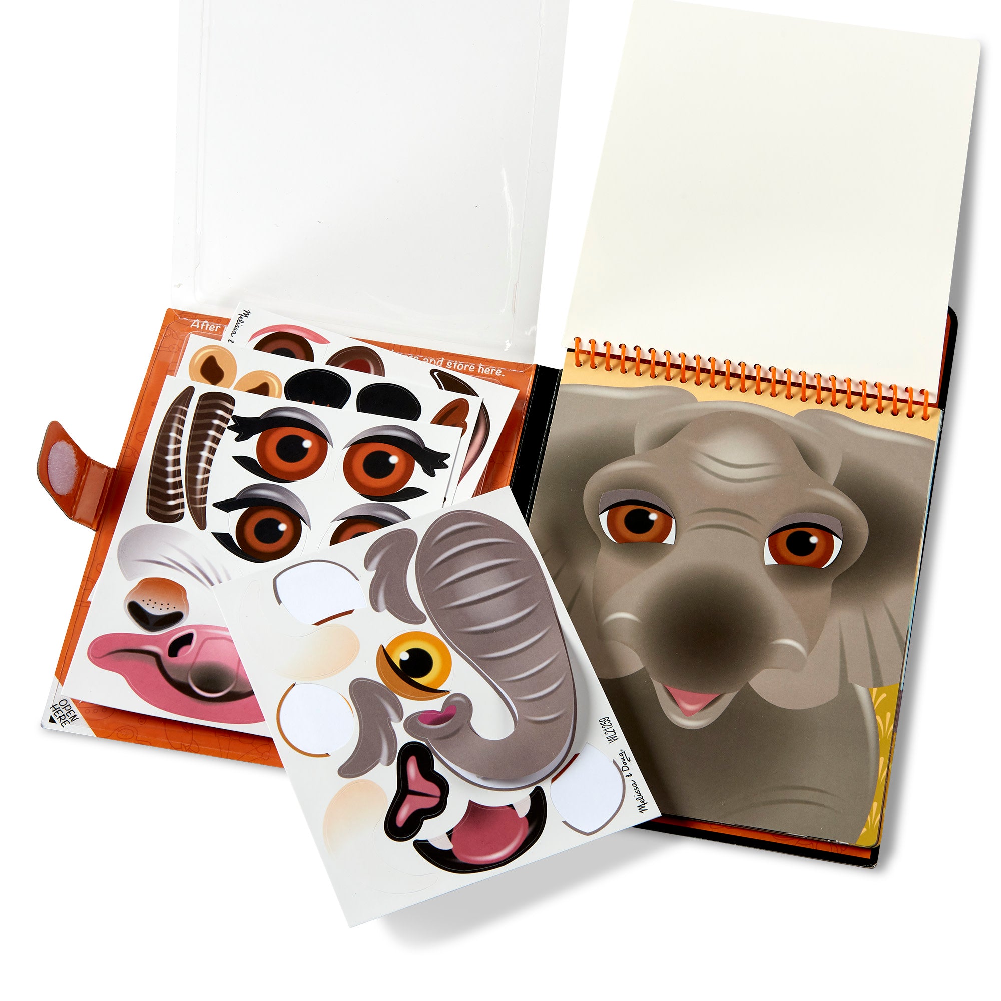 Make-a-Face – Safari Reusable Sticker Pad – On the Go Travel Activity - Image 4