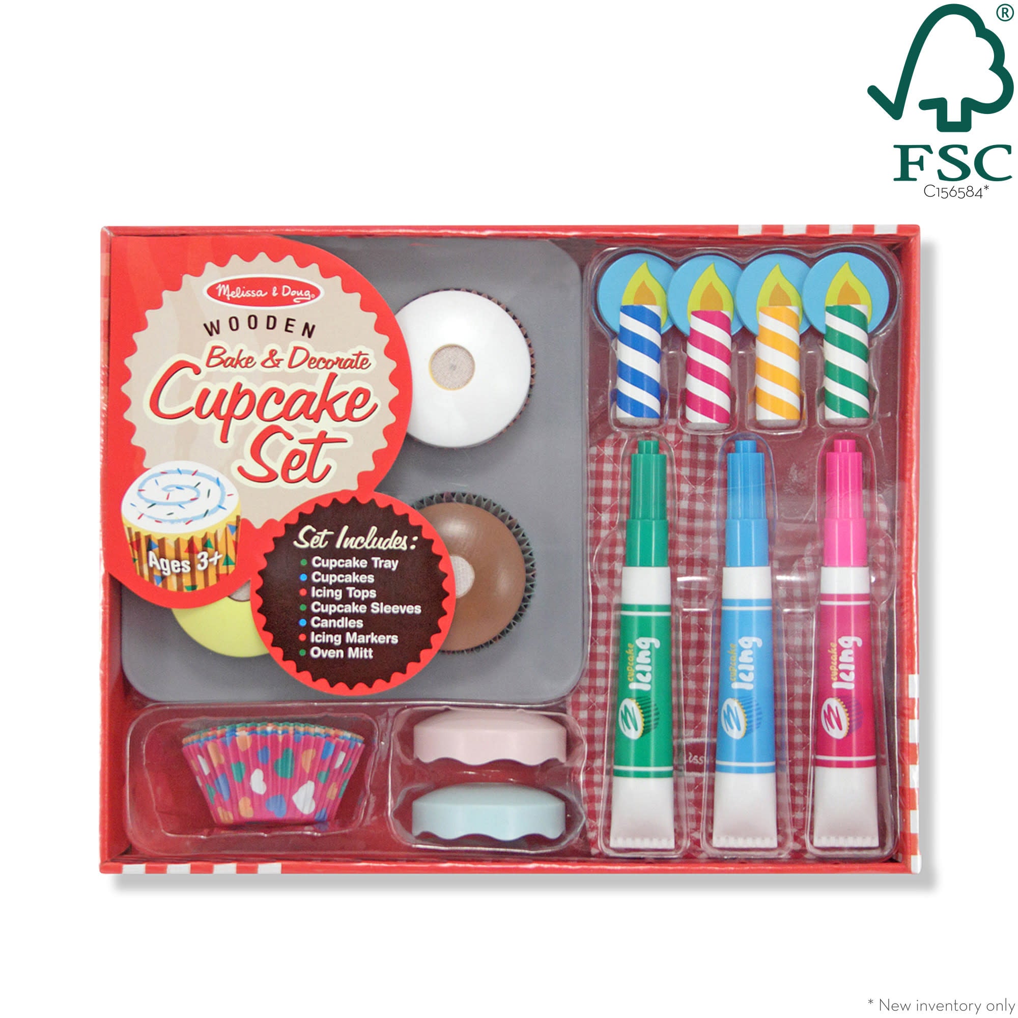 Bake & Decorate Wooden Cupcake Play Set - Image 3