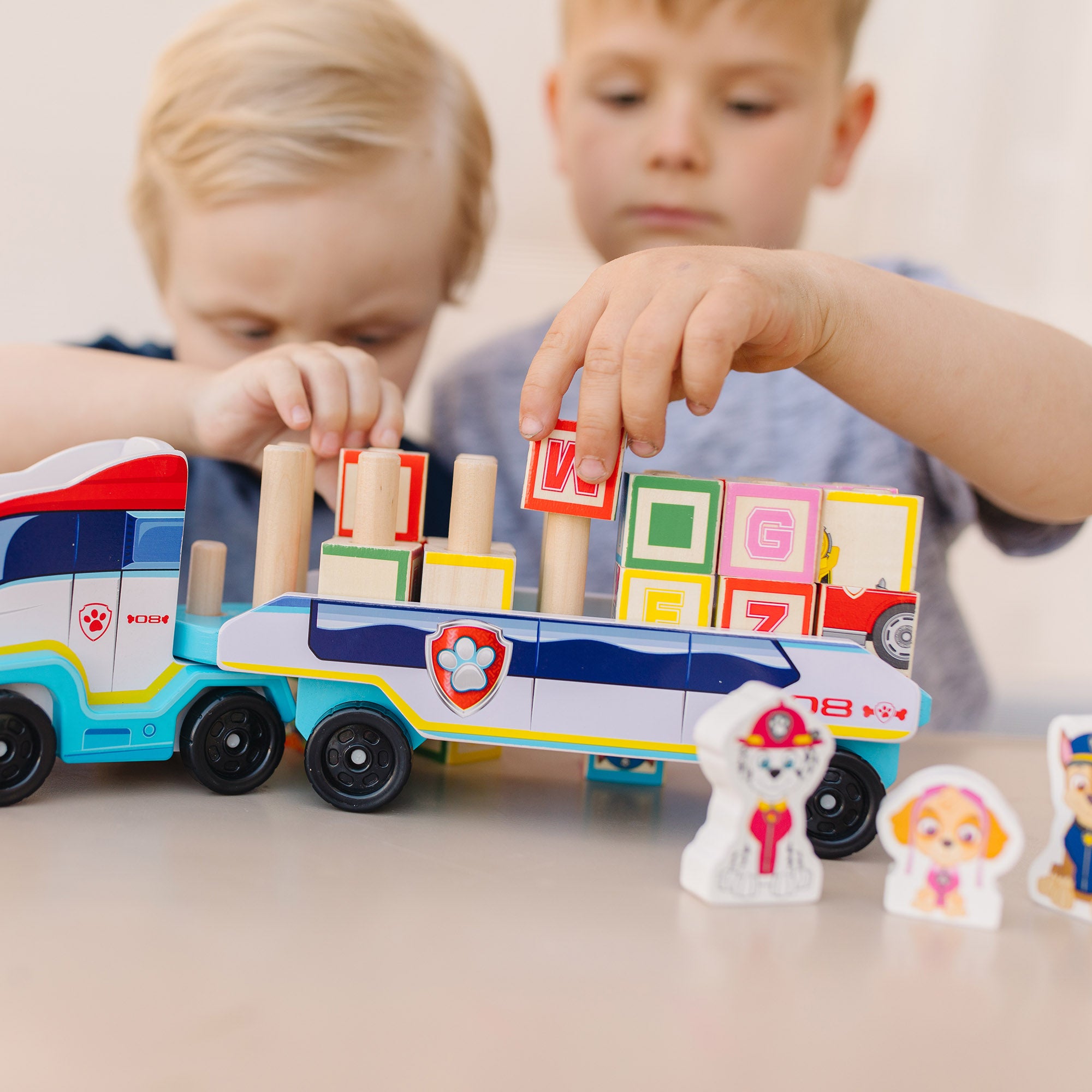 PAW Patrol Wooden ABC Block Truck - Image 7