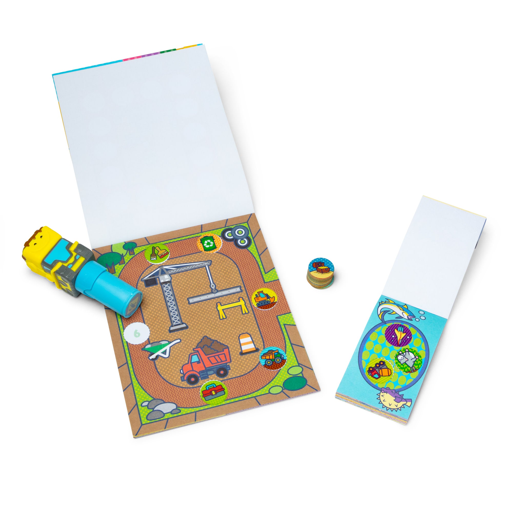 Sticker WOW!™ Bulldozer Bundle: Activity Pad & Sticker Stamper + Mini Activity Pad and 200 Refill Stickers - Image 3