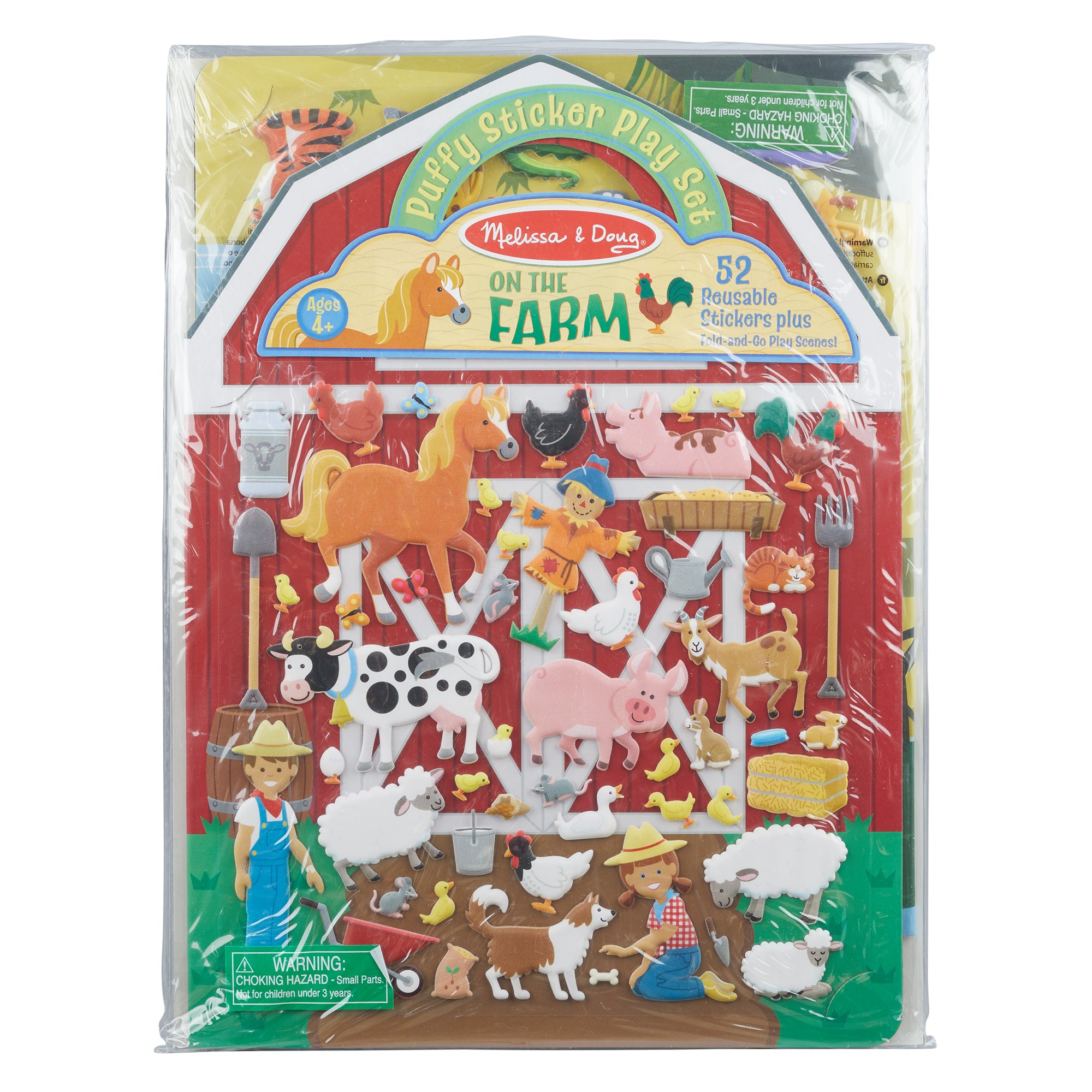 Puffy Sticker Play Set 3-Pack: On the Farm. Safari. Chipmunk House - Image 10