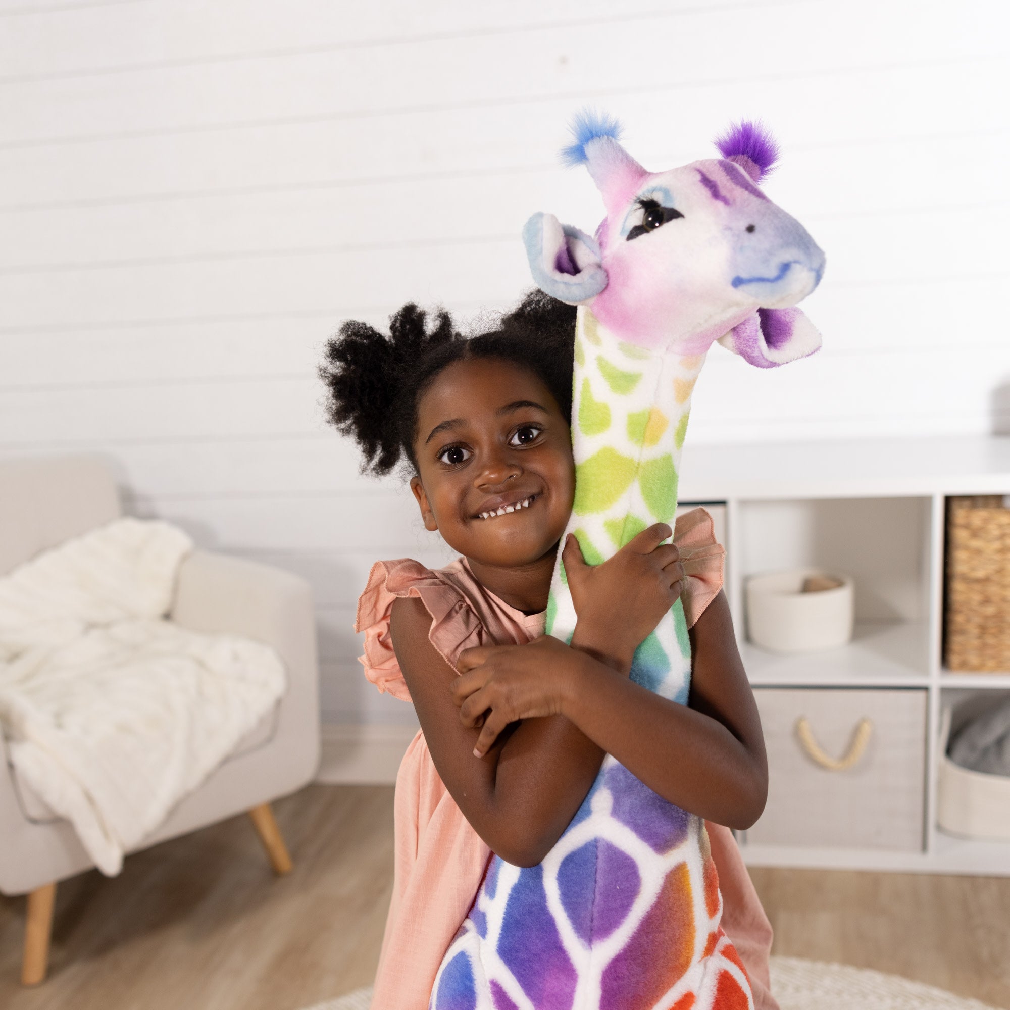 Rainbow Giraffe Lifelike Plush - Image 8