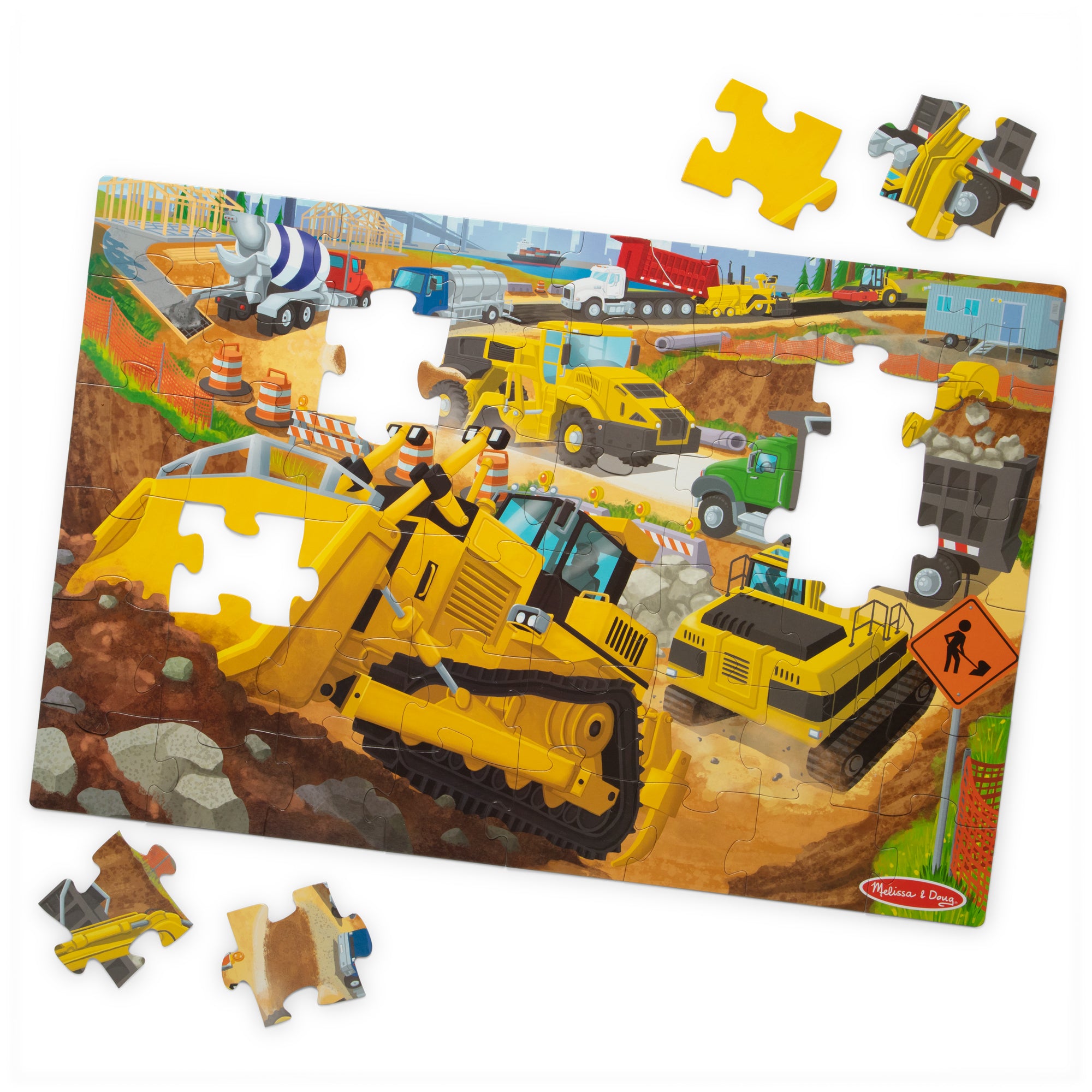 Building Site Floor Puzzle - 48 Pieces