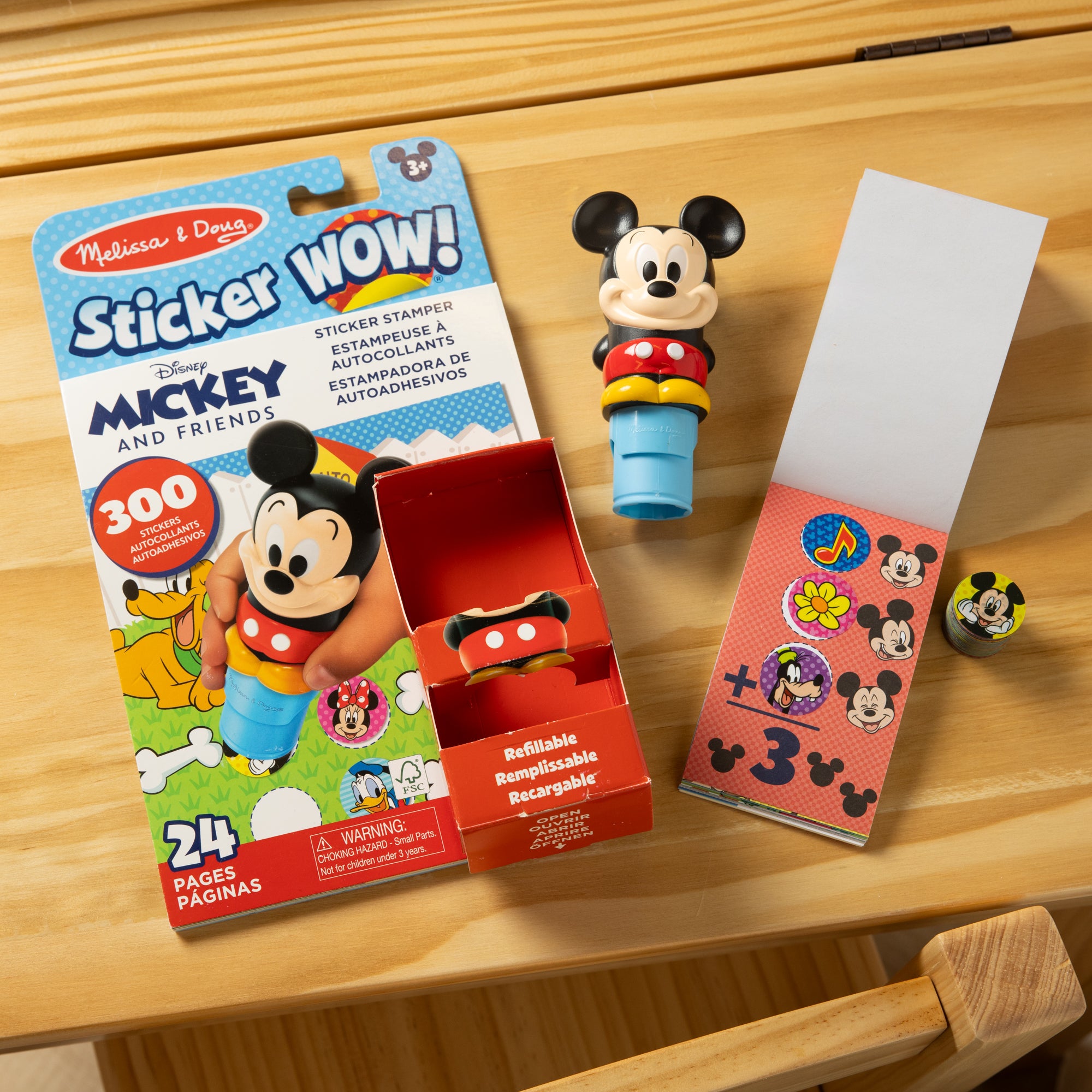 Sticker WOW!™ Disney Mickey Mouse Bundle: Activity Pad & Sticker Stamper + Mini Activity Pad and 200 Refill Stickers - Image 9
