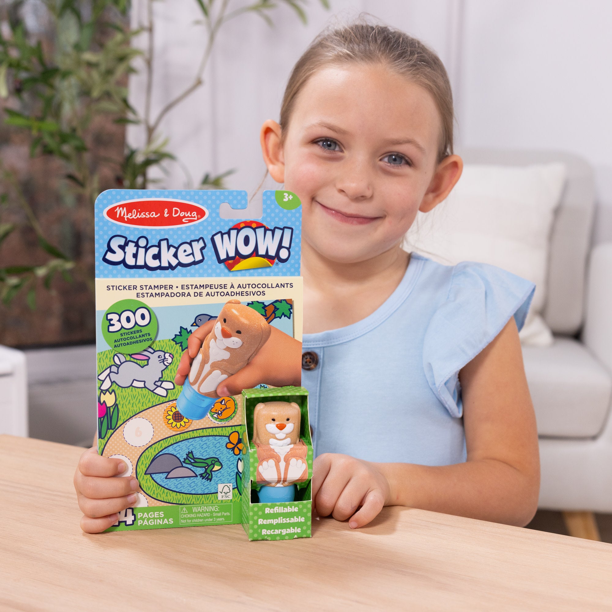 Sticker WOW!™ Bunny Bundle: Activity Pad & Sticker Stamper + Mini Activity Pad and 200 Refill Stickers - Image 2