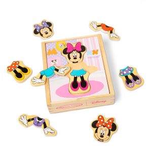 Disney Minnie Mouse Wooden Mix & Match Dress-Up Puzzle