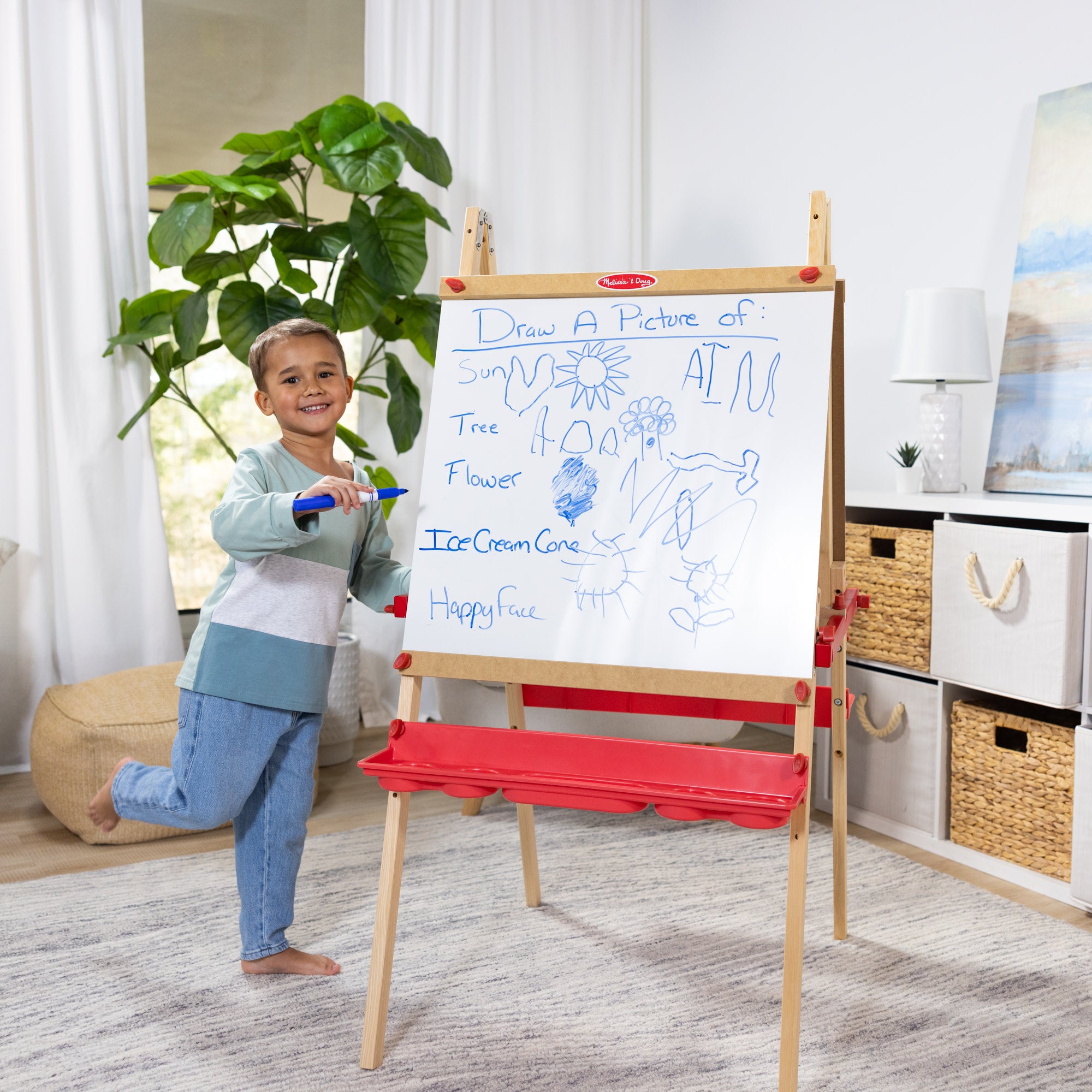 Deluxe Magnetic Standing Art Easel - Image 2